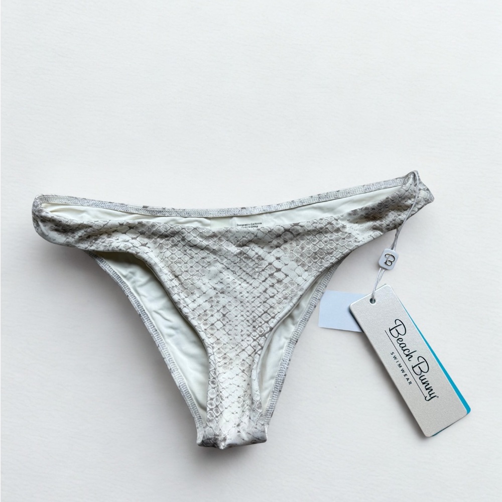 Beach Bunny Snakeskin Bikini Bottoms